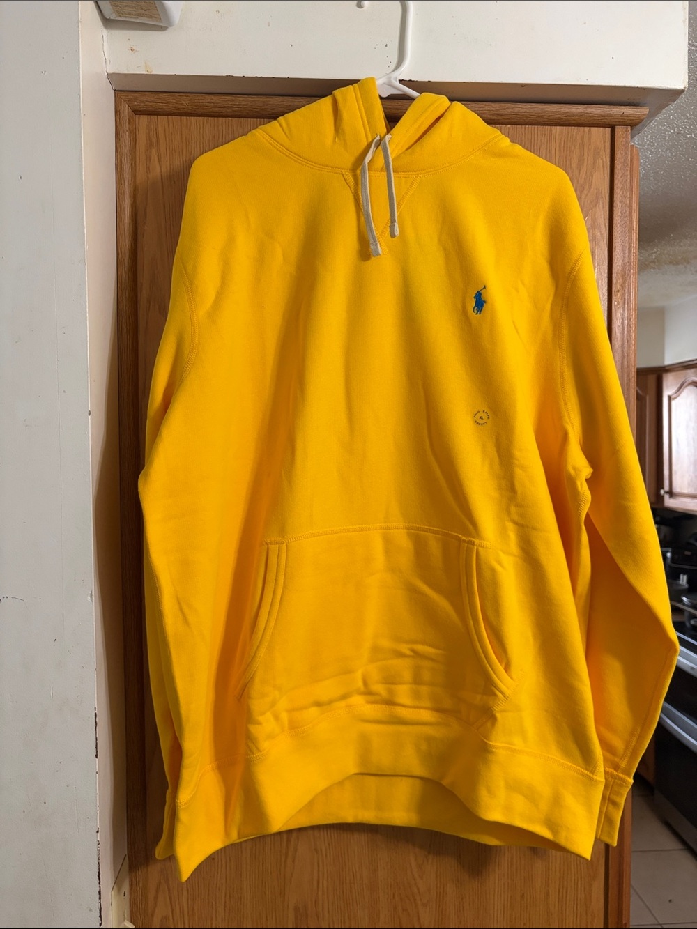 Polo by Ralph Lauren Bright Yellow Hooded Sweatshirt with Blue Pony